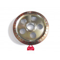 Riemenscheibe Alu rot mit Löcher VW Käfer Buggy Bus Karmann Ghia