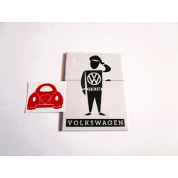 Magnetschild VW Dienst Mann