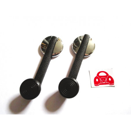 Fensterkurbel Paar Chrom/schwarz Serie VW Käfer Bus Golf