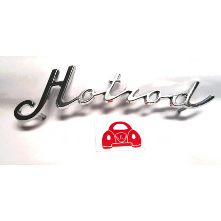 Schriftzug Hot Rod Chrom VW Käfer Buggy Karmann Ghia