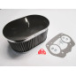Luftfilter Oval für Doppelvergaser -Weber -