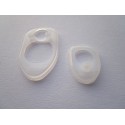 Haubengriffdichtung Käfer vorne klar 68- 