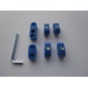 Zündkabelklemmen blau /Satz