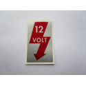 Aufkleber 12 Volt A-Säule